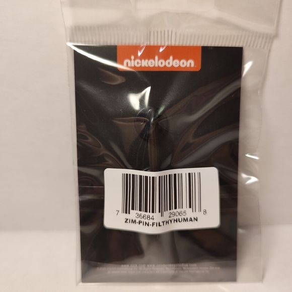 Invader Zim Filthy Human Enamel Pin Official Nickelodeon Collectible Brooch - Picture 3 of 3